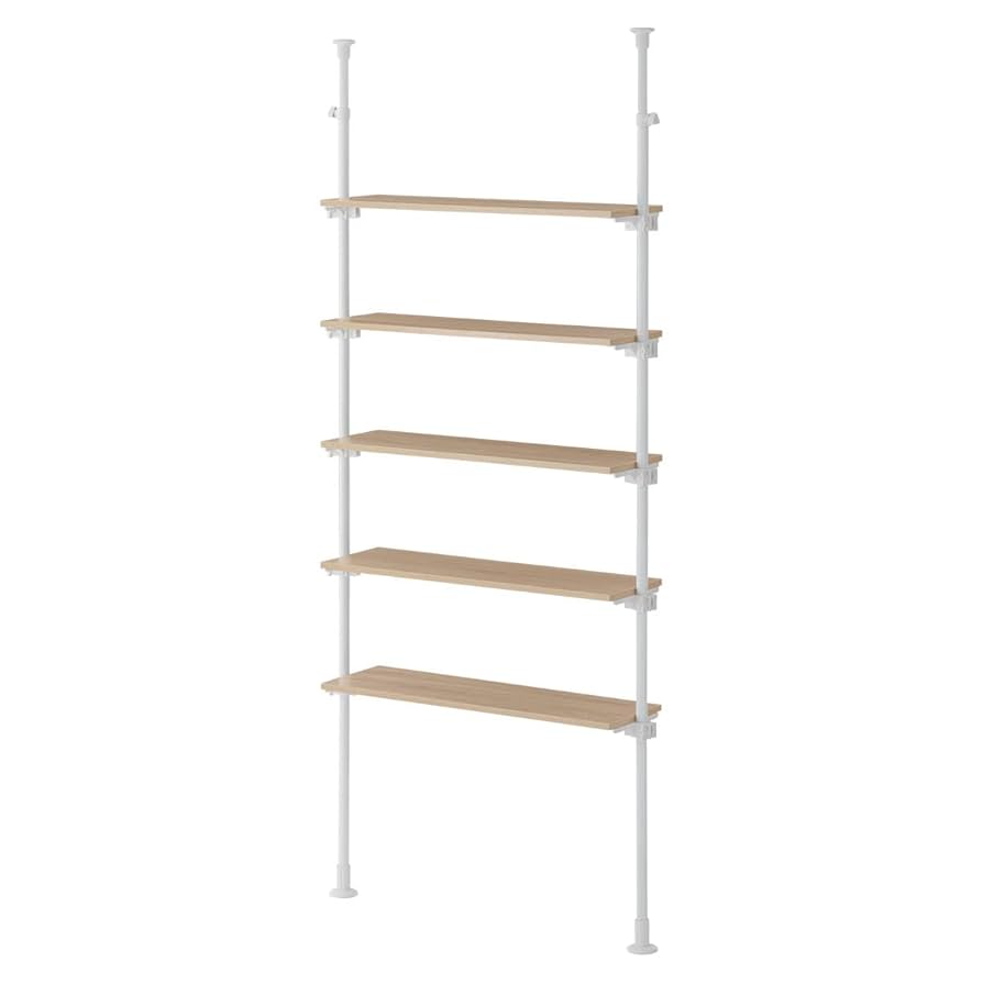 ぼん家具 つっぱりラック Amazon|ぼん家具 つっぱりラック 幅90×奥行24×高さ195~276cm